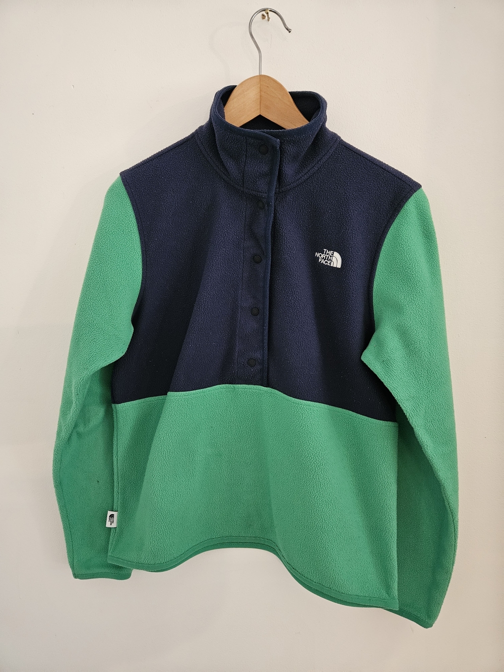 The North Face Two Tone Colorblock Fleece Pullover Womens Medium Polartec